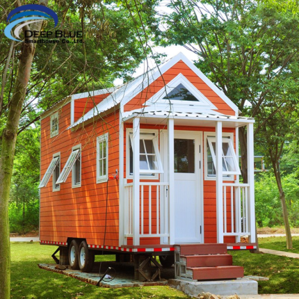 Modular Single Family Home Prefabricated Mobile Home Tiny House on Wheels for Rent
