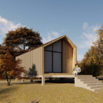 Modular Tiny Home Prefabricated House with Light Steel Frame Cabin for Camping
