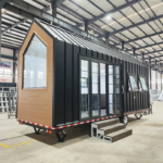 Movable Prefab Capsule House Tiny Homes on Wheels Prefabricated-House Kits