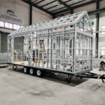 Movable Prefab Capsule House Tiny Homes on Wheels Prefabricated-House Kits