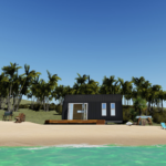 Movable Prefab House China Wooden Cabin House Tiny House on Wheels