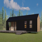 Movable Prefab House China Wooden Cabin House Tiny House on Wheels