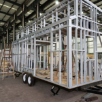New Zealand Standard Light Steel Frame Prefab Tiny Home on Wheels Ready to Sale