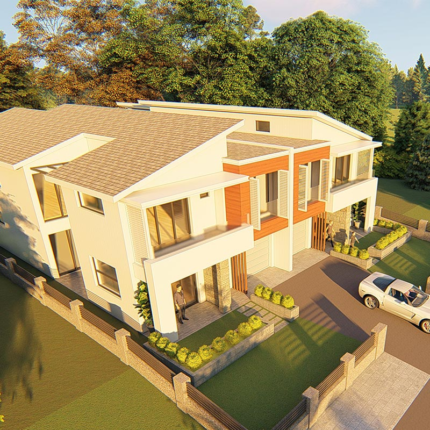 New Zealand Standard Light Steel Frame Prefabricated Houses Modern West Ryde Duplex Villas