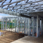 North American Light Steel Frame Prefabricated Wooden Bungalows Camp Office Fast Construction