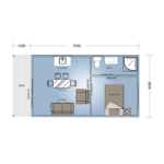 North American Standard Light Steel Frame Prefabricated Granny Flat Foldable House 939#
