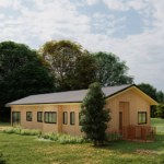 Nzs Standard Light Steel Frame House Prefabricated House Wooden Bungalow Building