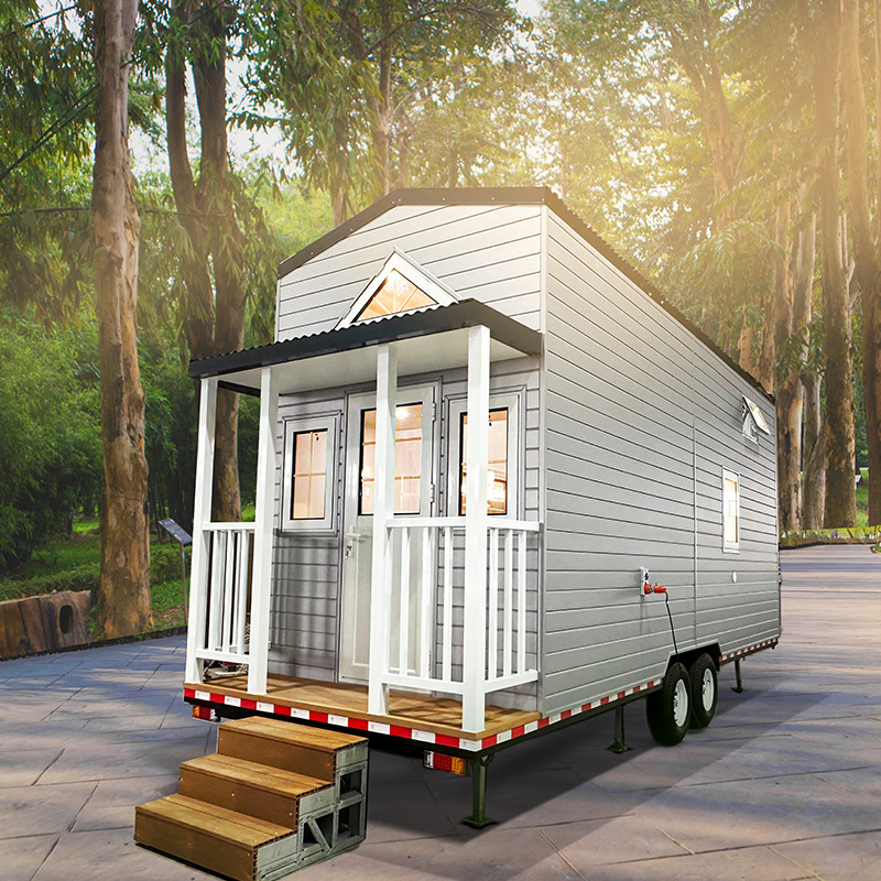 Outdoor Living Expandable Container House Prefab Tiny Home on Wheels for Family Vacation