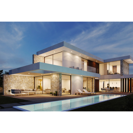 Portable House Villa Luxury Casa Prefabricada Modular Home with Light Gauge Steel Frame