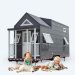 Portable Luxury Mobile Trailer Camping Moveable Tiny House on Wheels with Shower