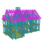 Prefab House Affordable Light Steel Frame Prefabricated Townhouse Built with Au/CE/USA Standards