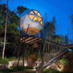 Prefab House Eco-Friendly Material Dome Home Hurricane Resistant Fireproof Foam House