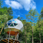 Prefab House Eco-Friendly Material Dome Home Hurricane Resistant Fireproof Foam House