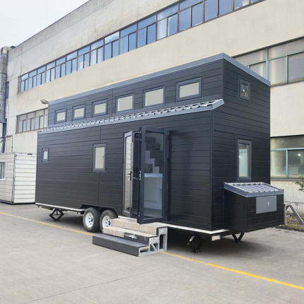 Prefab House with Light Steel Structure Tiny House on Wheels Us Standard