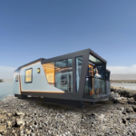 Prefab Light Steel Frame House on Wheels Glacier Tiny House Hotel Unit