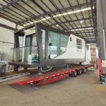 Prefab Light Steel Frame House on Wheels Glacier Tiny House Hotel Unit