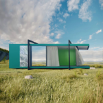 Prefab Light Steel House Garden Stuido Modular House Kit Cabin for Sale