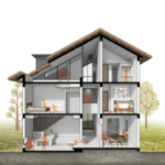 Prefab Light Steel Villa Tome House Built with New Zealand Standard Eco-Friendly House