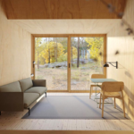 Prefab Metal a Frame Hosue with Light Steel Frame Custom Tiny Home