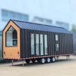 Prefab Mobile Home Travel Trailer Tiny House on Wheels with Bathroom