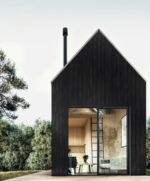 Prefab Resort Wooden House Outdoor Decoration Steel Structure Triangle Wood Homes