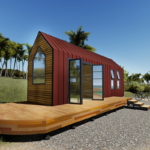 Prefab Tiny House on Wheels Modern Capsule House with Solar Panel