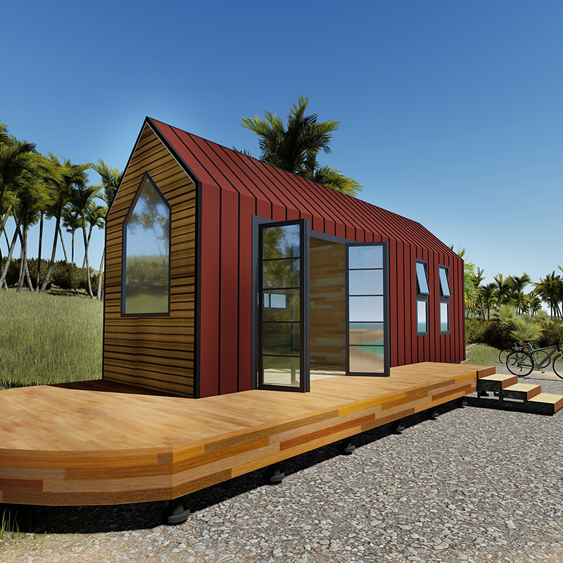 Prefab Tiny House on Wheels Modern Capsule House with Solar Panel Prefab Tiny House on Wheels Modern Capsule House with Solar Panel