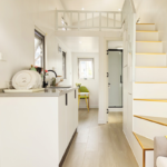 Prefab Tiny House on Wheels Trailer House with Full Restaurant Kitchen Equipment