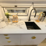 Prefab Tiny House Wooden Look Tiny House on Wheels Container with Bathroom