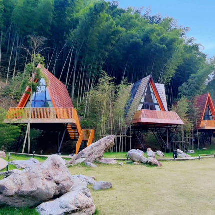 Prefabricated a-Frame Houses Modular Home Prefabricated Triangle House for Travel