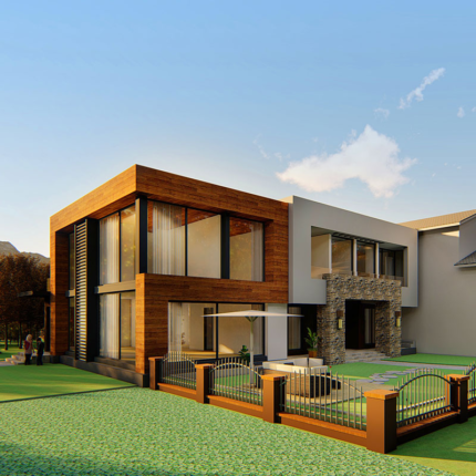 Prefabricated Building with Light Steel Frame Fast Installation Suitable for Villa CE Standard