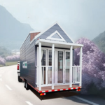 Prefabricated Cheap Camping Tiny Home on Wheels Mobile Trailer Houses Wheel