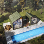 Prefabricated Holiday House Made by Light Gauge Steel Cost Saving Cabin