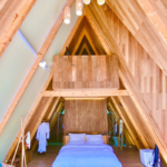 Prefabricated Holiday House with Loft Prefabricated a Frame Hosue Au/Nzs/USA Standard