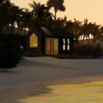 Prefabricated Homes Luxury Prefab Tiny House on Wheels with Solar Panel