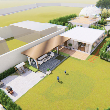 Prefabricated Homes with Australia Standard Light Steel Frame Wooden Bungalow