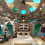 Prefabricated Hotel Mini Room Bungalows Prefabricated House with Light Steel Modular House