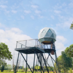 Prefabricated Hotel with Light Steel Prefabricated Building Dome Cabin Residential Hostel
