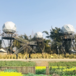 Prefabricated Hotel with Light Steel Prefabricated Building Dome Cabin Residential Hostel