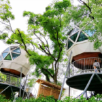 Prefabricated Hotel with Light Steel Prefabricated Building Dome Cabin Residential Hostel