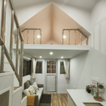 Prefabricated House Au Standard Cheap Double Storey Tiny House on Wheels