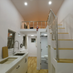 Prefabricated House Au Standard Cheap Double Storey Tiny House on Wheels