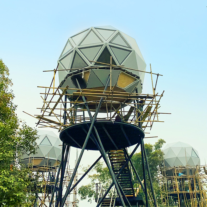 Prefabricated House Dome House with Light Steel Frame Prefab House Cabin Unit Prefabricated House Dome House with Light Steel Frame Prefab House Cabin Unit