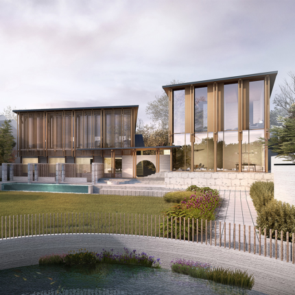 Prefabricated House Fast Build Villa Tiny Size Home Design Resort Hotel/Apartment