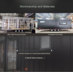 Prefabricated House Modular Tiny Homes on Trailer for Sale