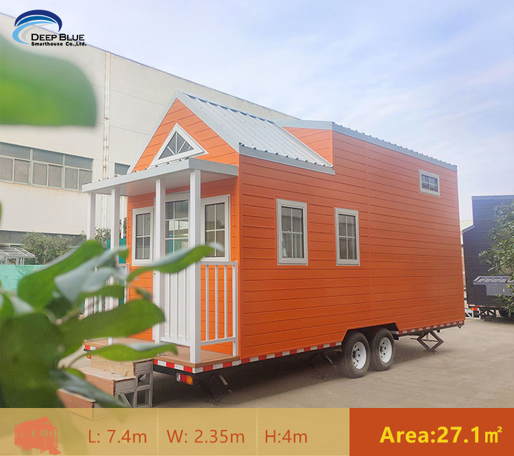 Prefabricated House Modular Tiny House on Wheels with Light Steel Frame Trailer Caravan Prefabricated House Modular Tiny House on Wheels with Light Steel Frame Trailer Caravan