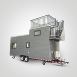 Prefabricated House Steel Structure Tiny House on Wheels for Sell Readyto Ship