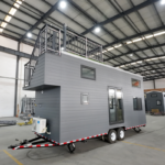 Prefabricated House Steel Structure Tiny House on Wheels for Sell Readyto Ship