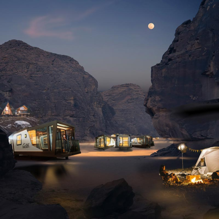 Prefabricated House with Light Steel Frame Tiny House on Wheels for Travel