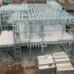 Prefabricated Houses 2 Bedroom Villa Frame Steel En Us Standard with Big Windows